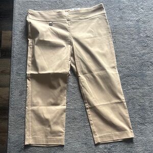 NWT Size 16W Alfani Women’s Tan Capris